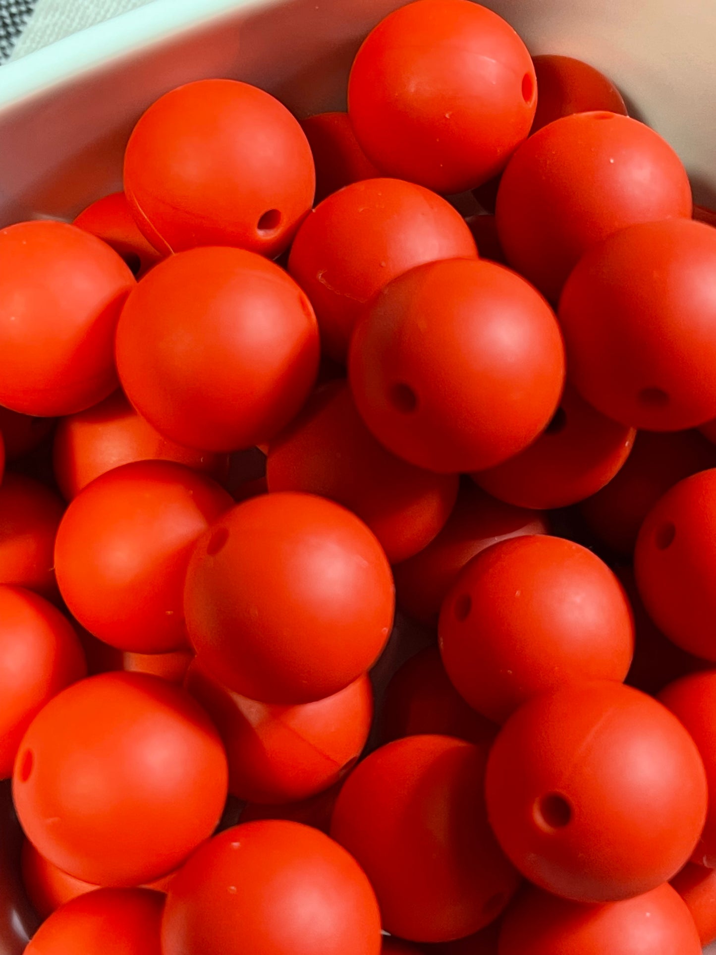15mm Solid Silicone Beads