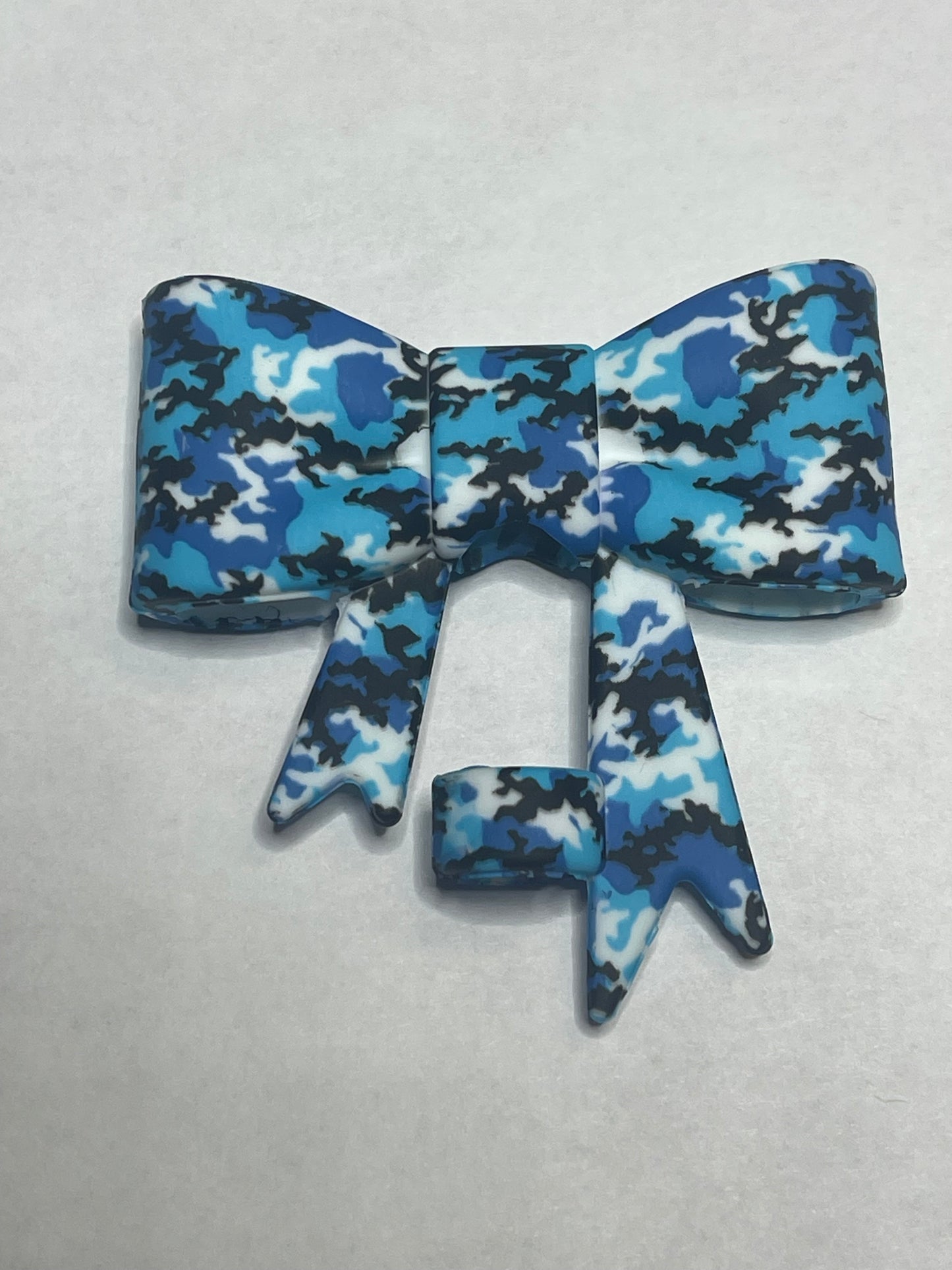 Printed Bow Straw Topper