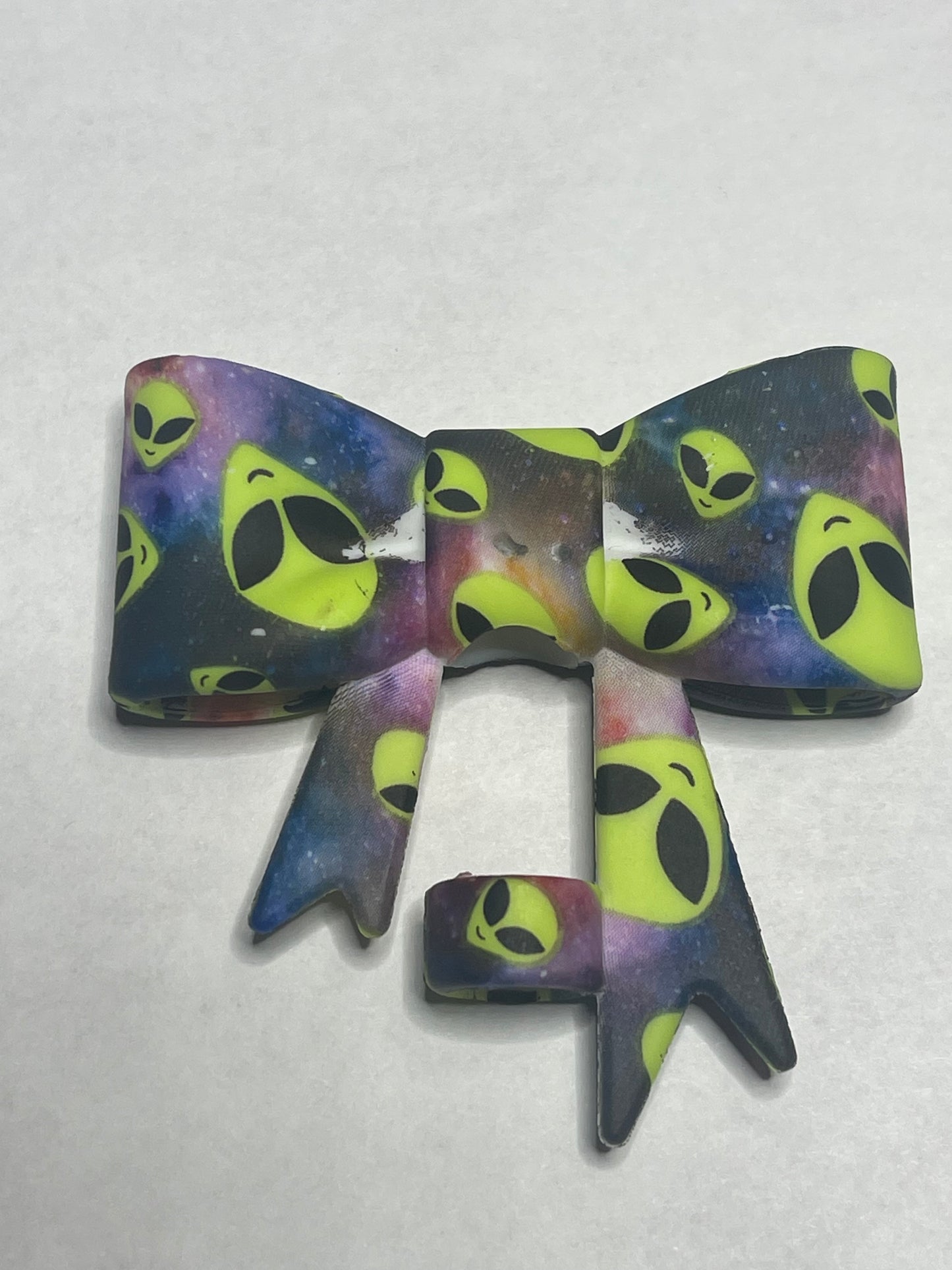 Printed Bow Straw Topper