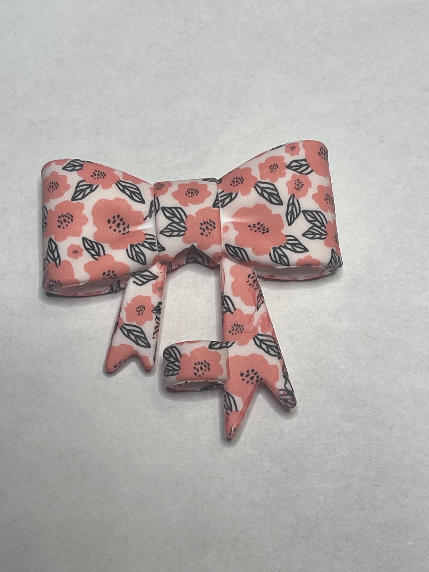 Printed Bow Straw Topper