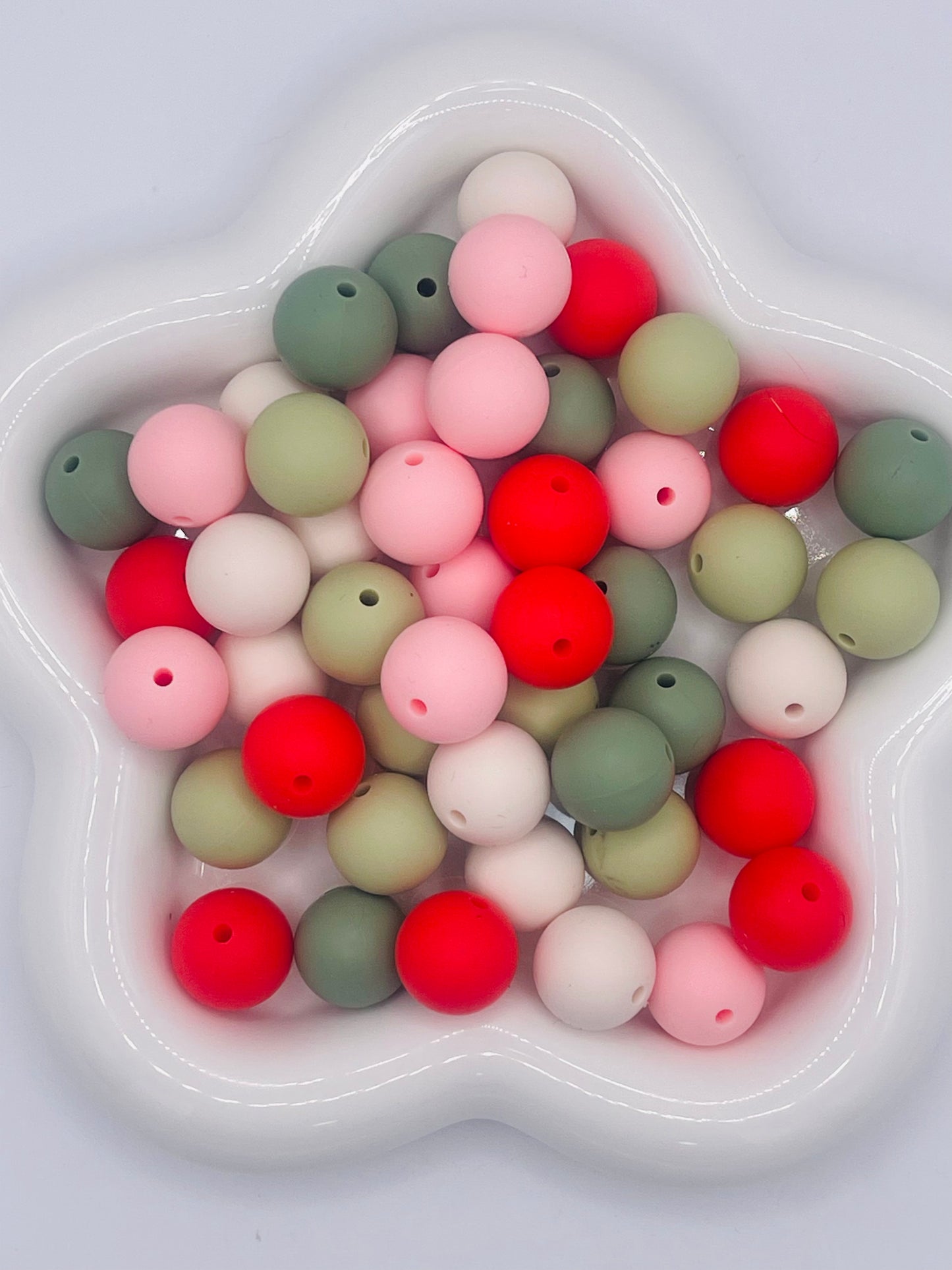 Strawberry Shortcake 15mm Silicone Bead Mix | 50 Count 