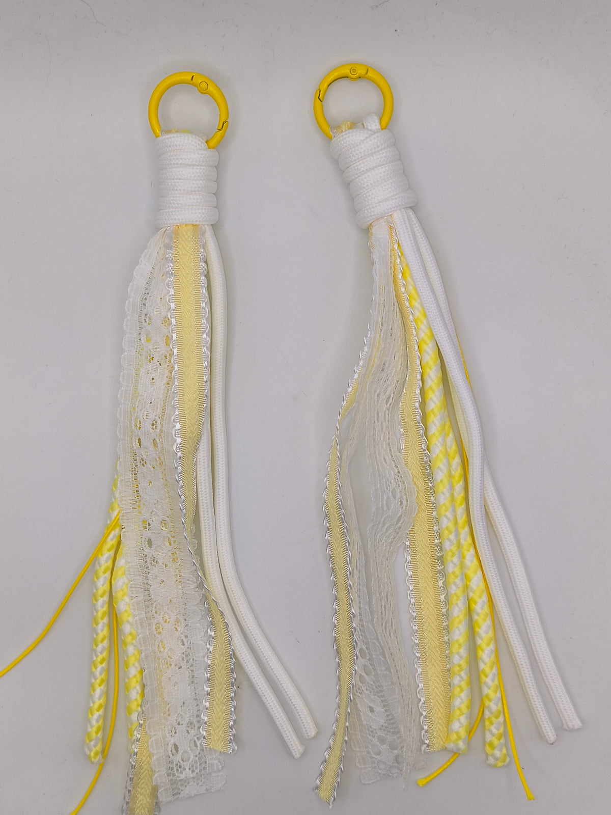 Lace And Pearl Braided Keychain