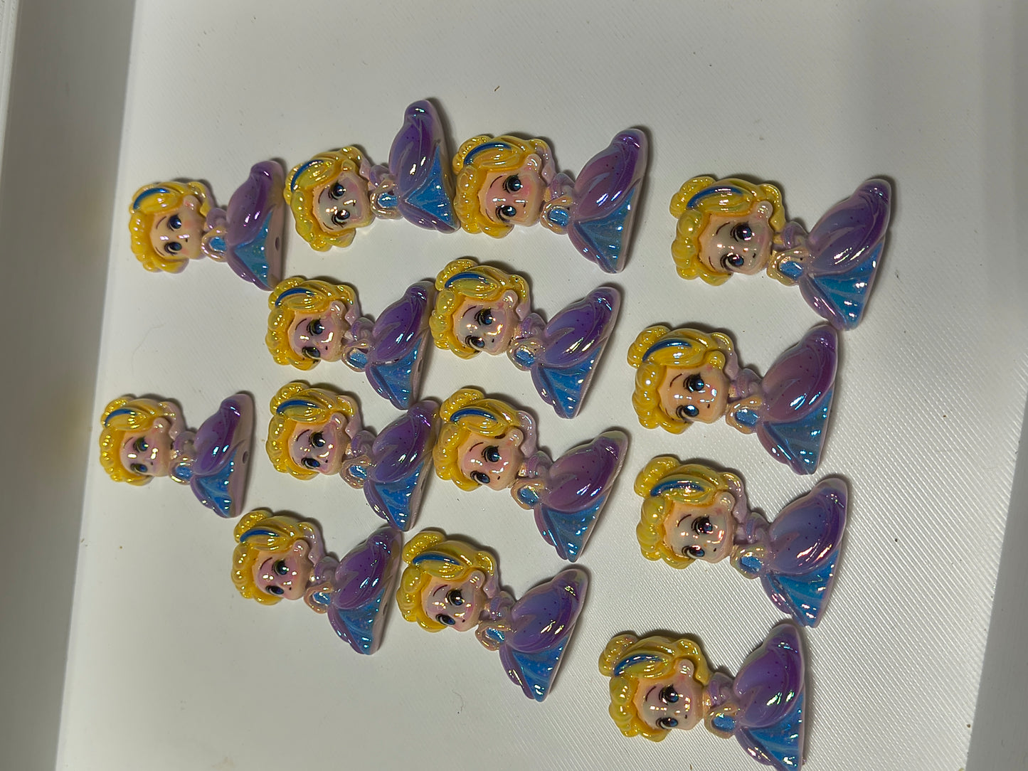 Flat Back Acrylic Bead
