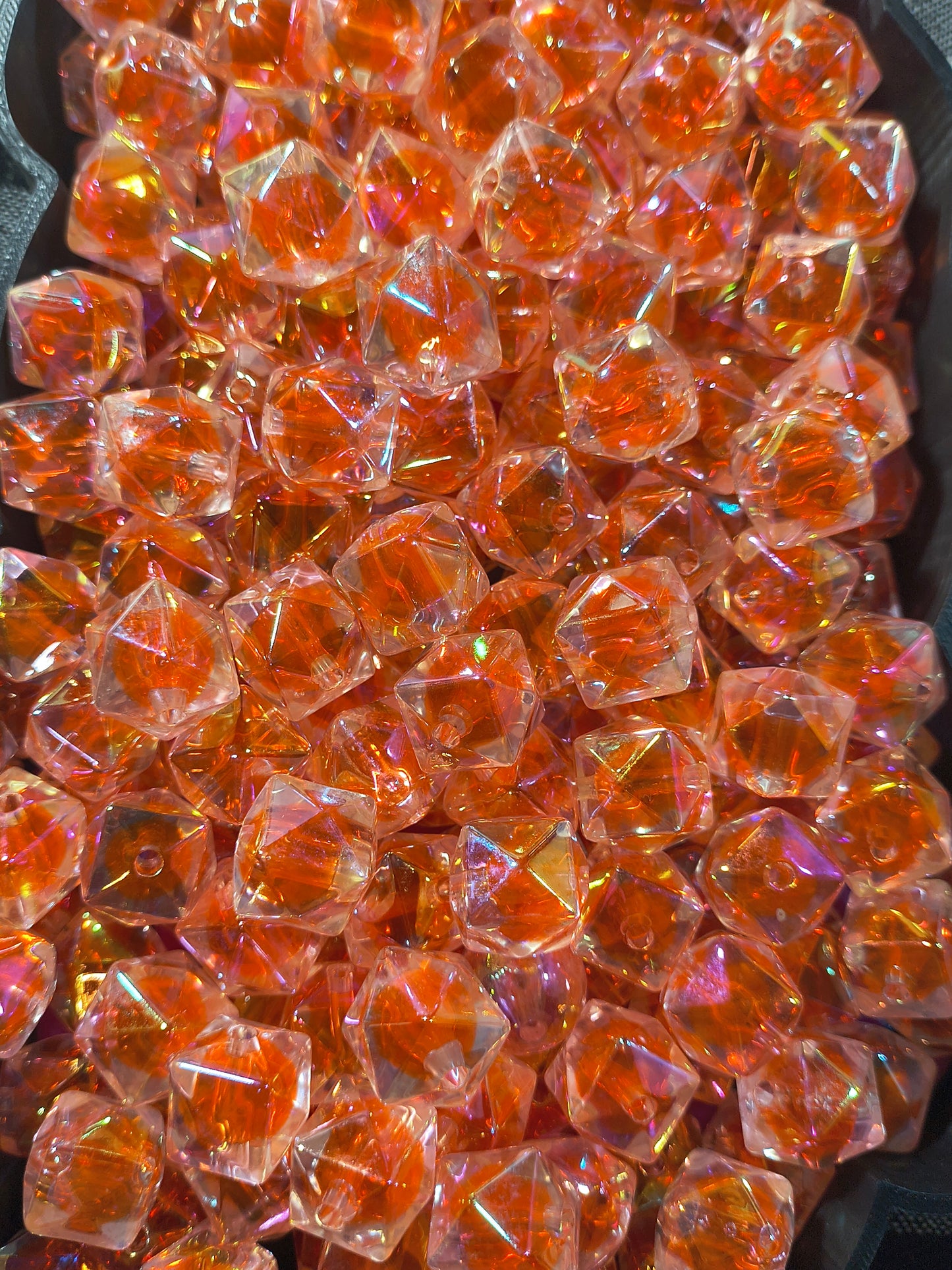 Double Walled Hexagon Beads