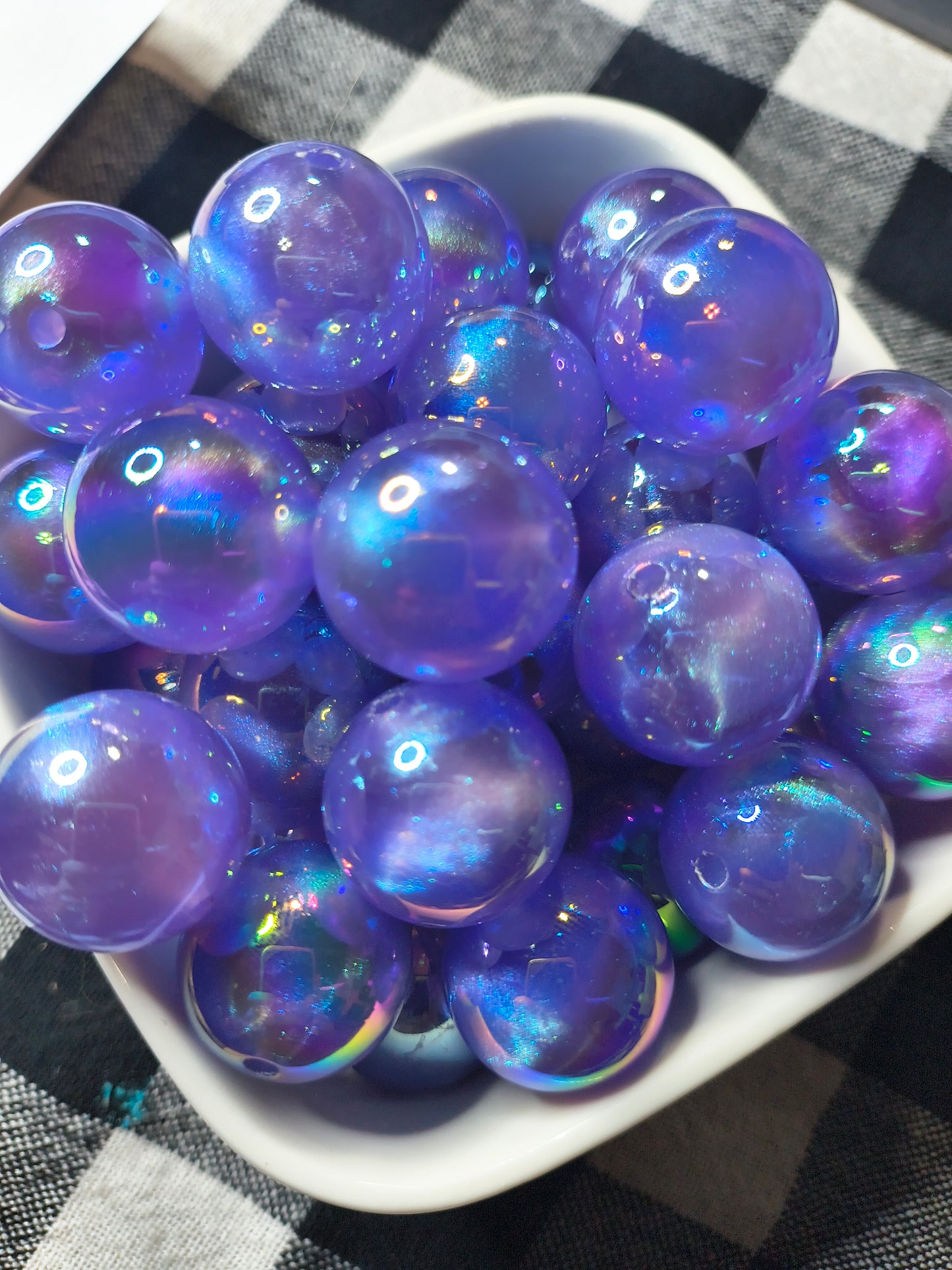 20mm Shimmer Glitter Bead