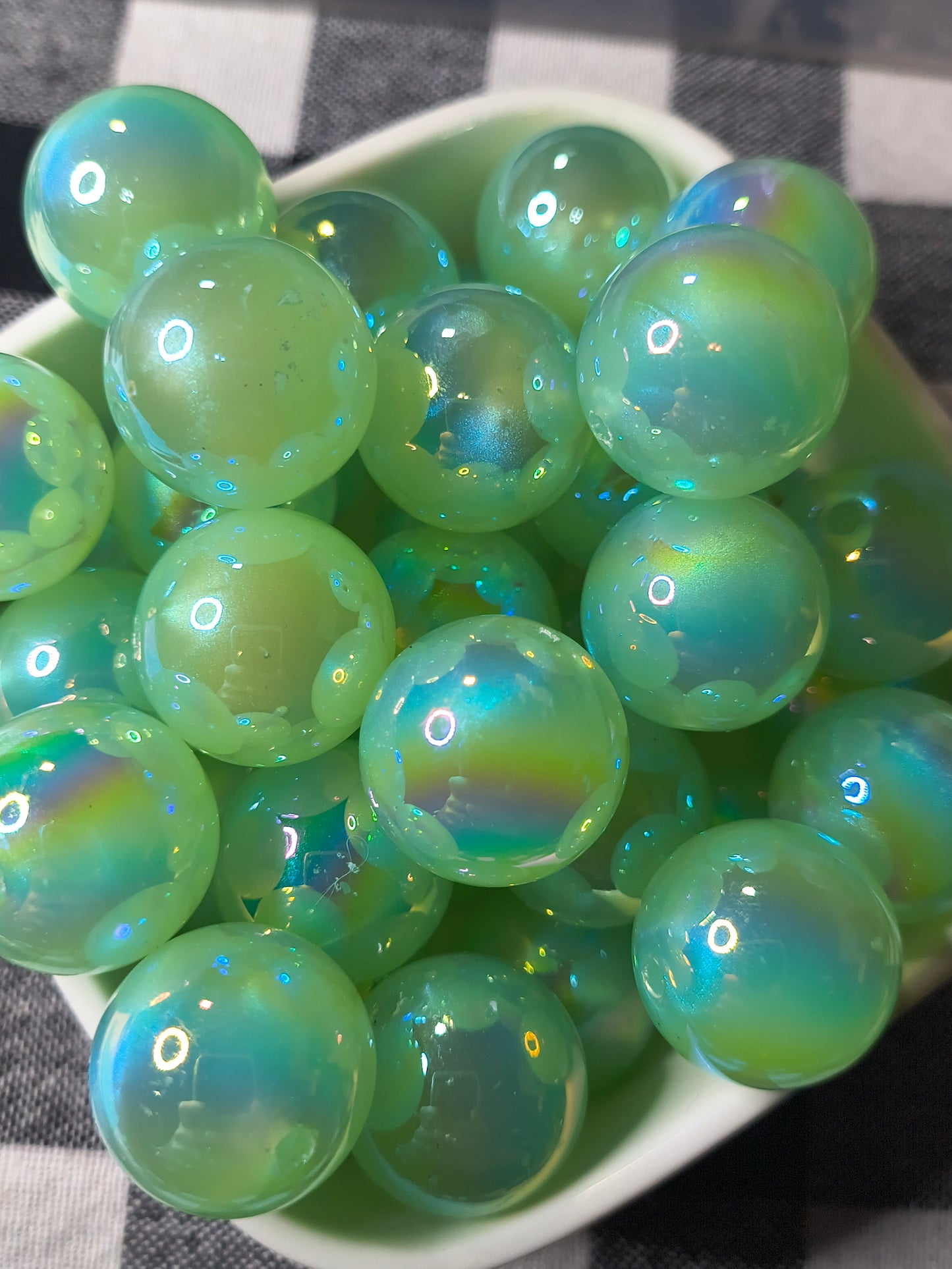 20mm Shimmer Glitter Bead