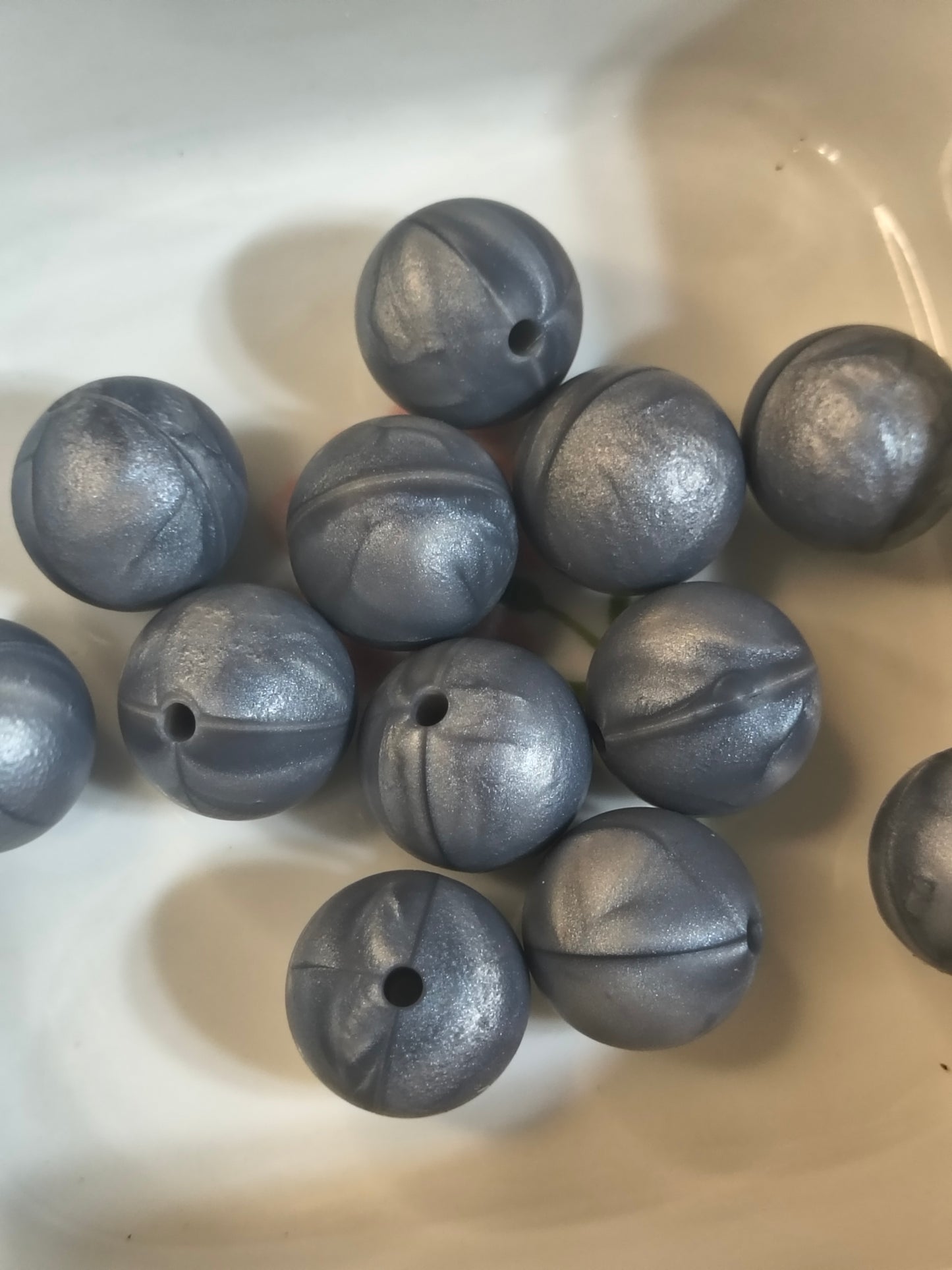 15mm Solid Silicone Beads