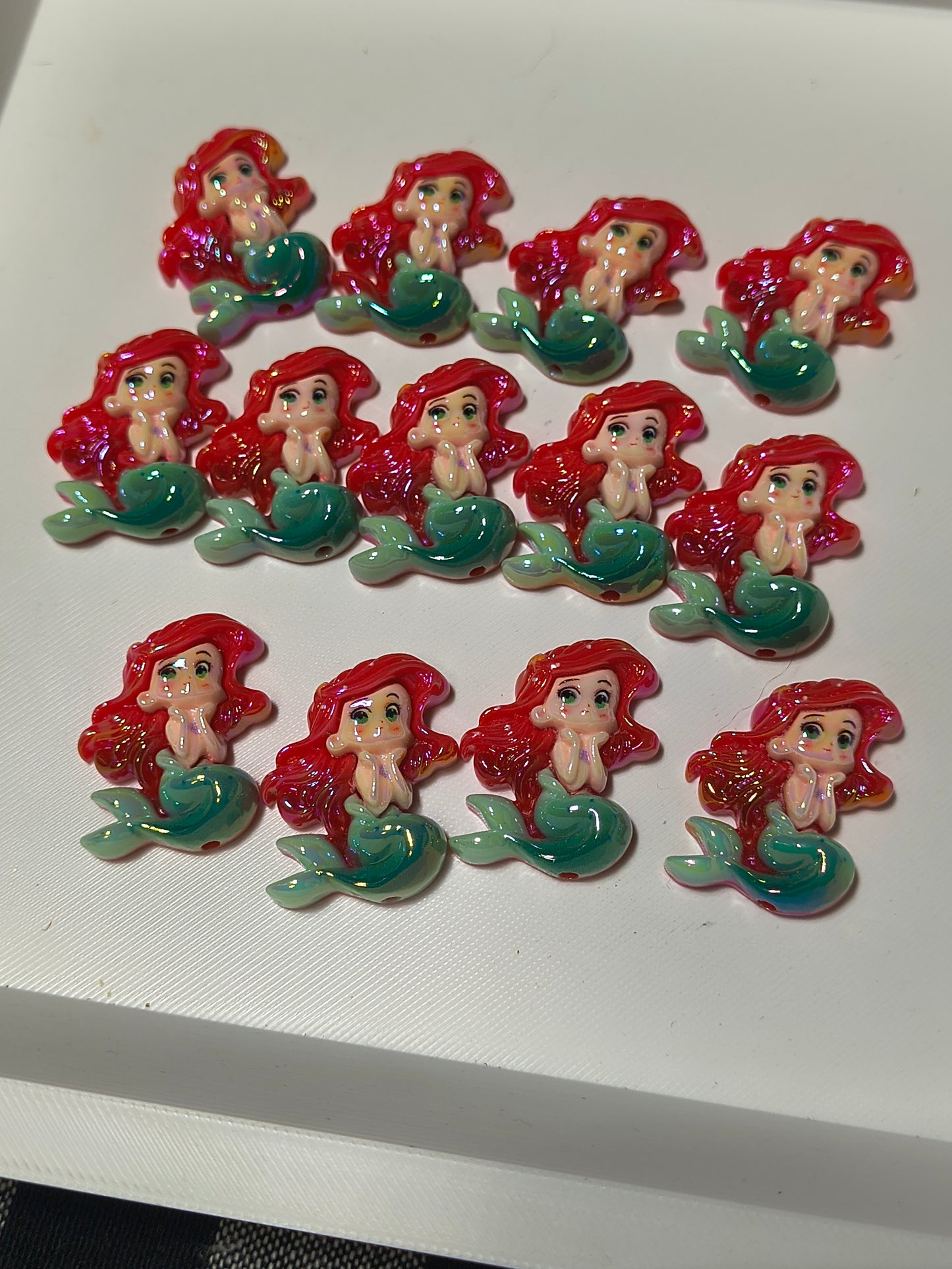 Flat Back Acrylic Bead