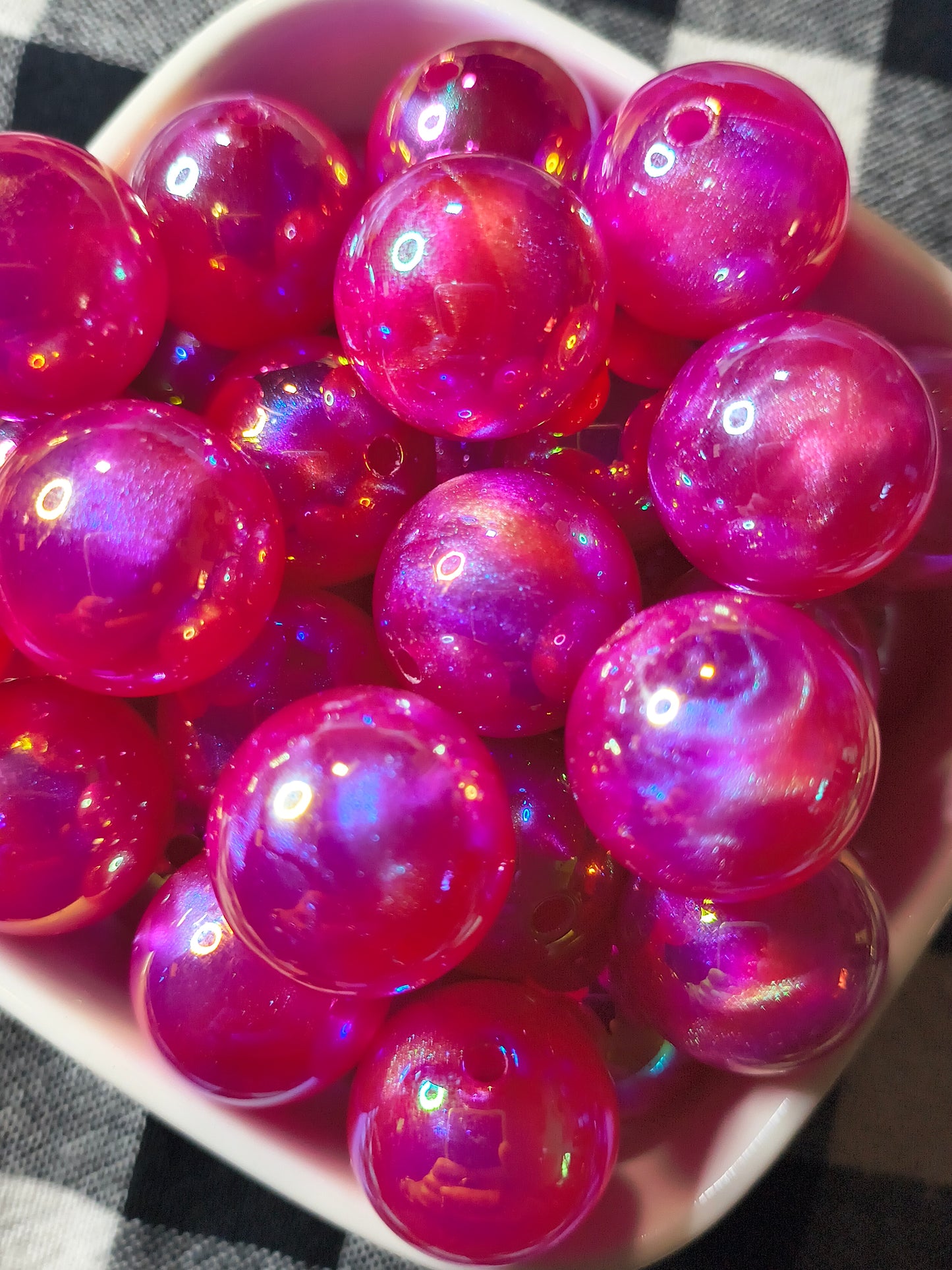 20mm Shimmer Glitter Bead