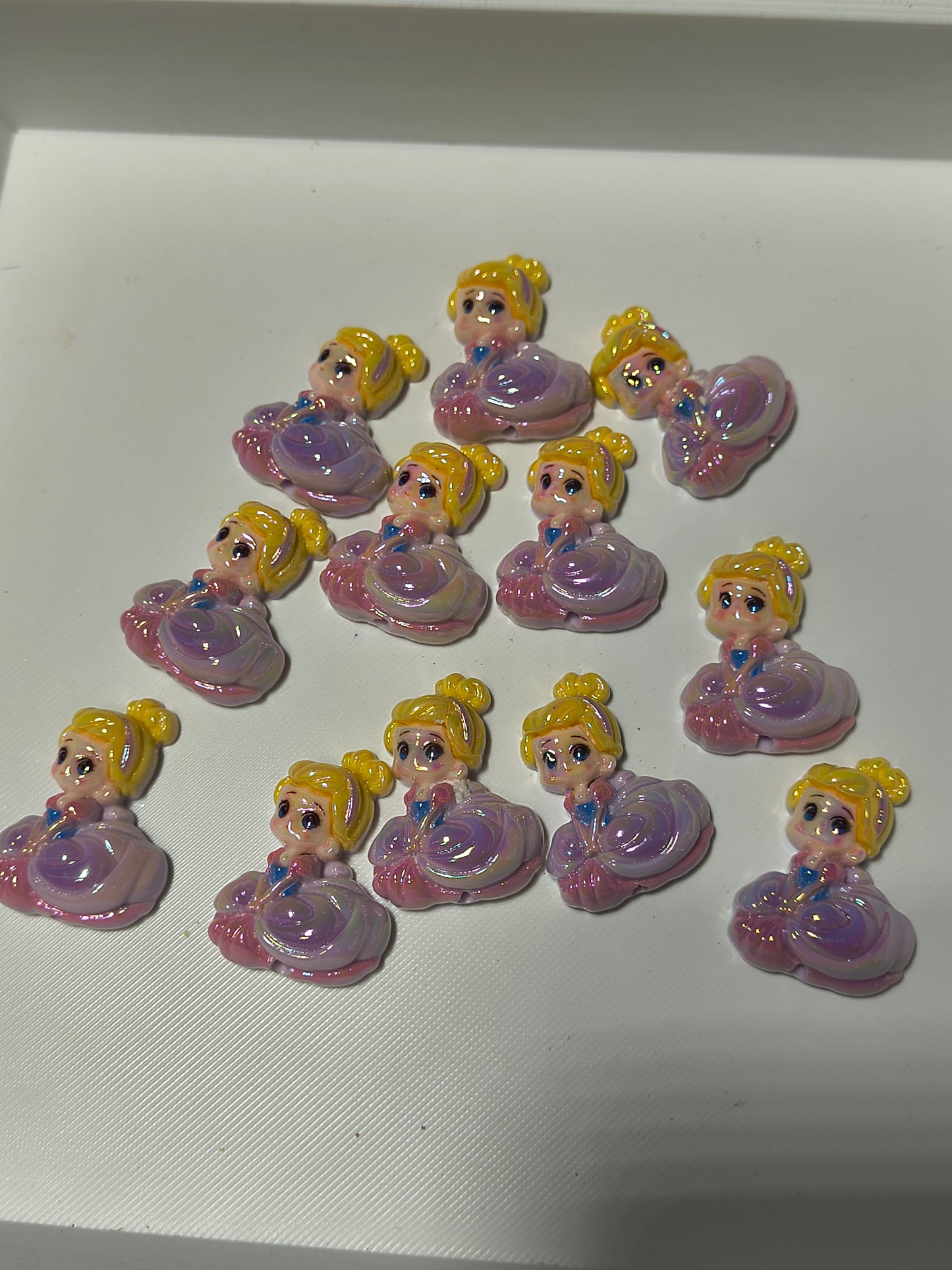 Flat Back Acrylic Bead