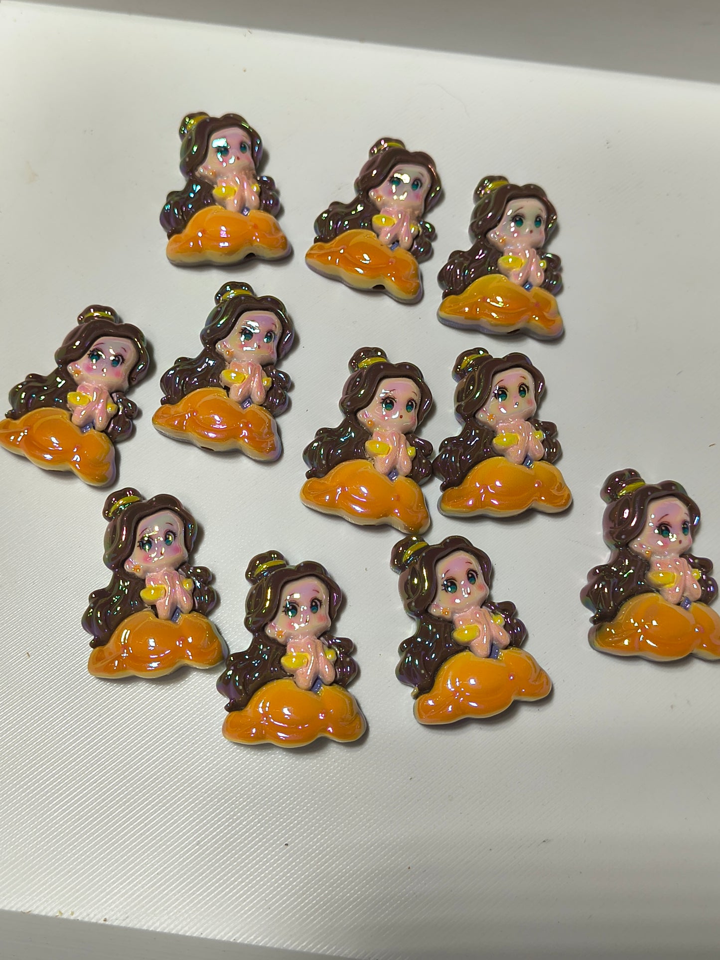 Flat Back Acrylic Bead