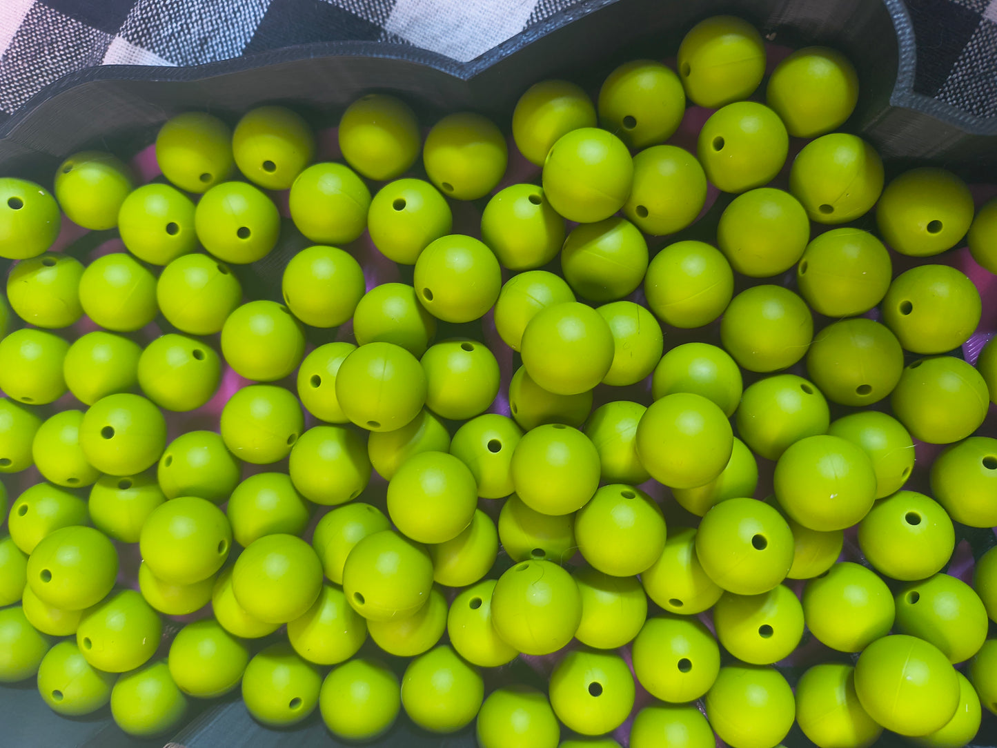 15mm Solid Silicone Beads