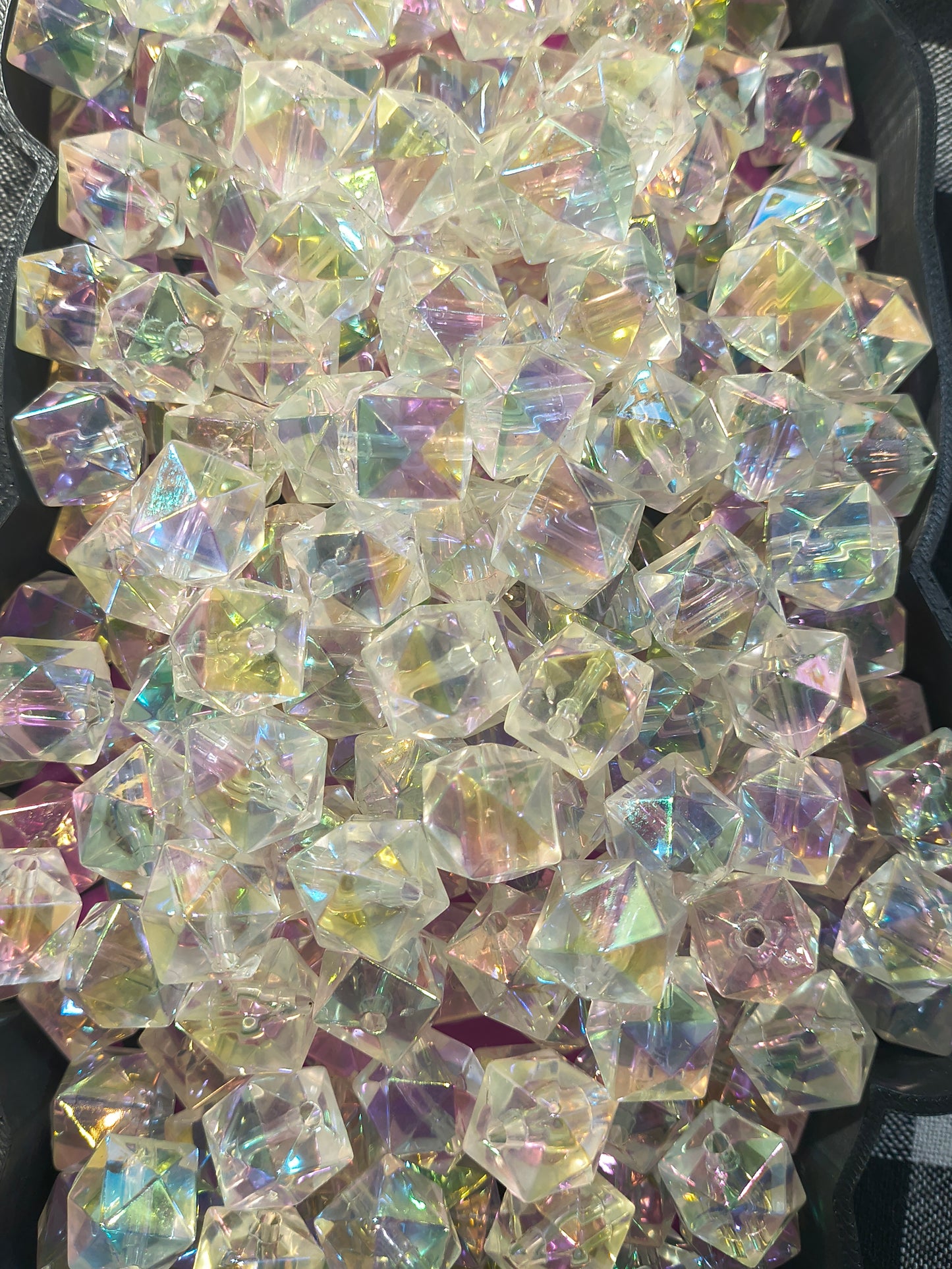 Double Walled Hexagon Beads