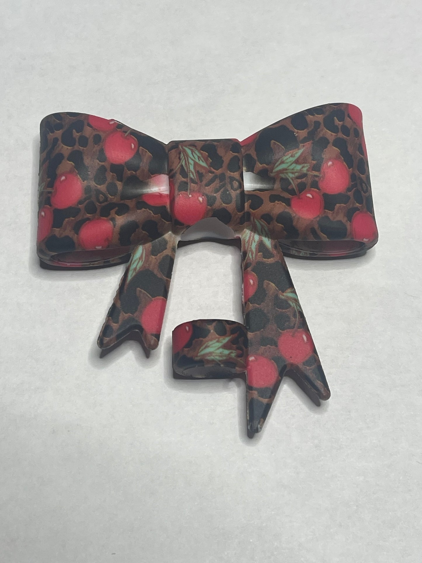 Printed Bow Straw Topper
