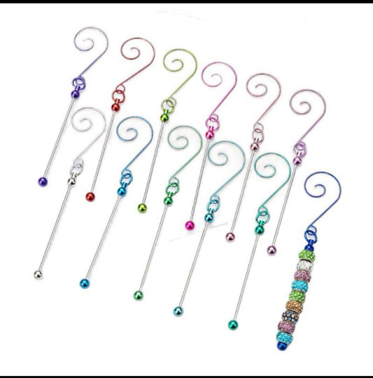 Beadable ornament hangers