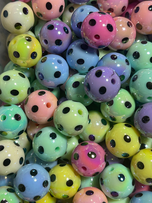 16mm AB Coated Poke Dot Bead