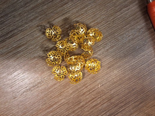 25pcs Metal Bead Caps