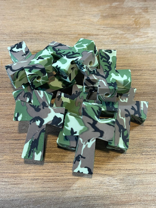 3-D Camo crosses