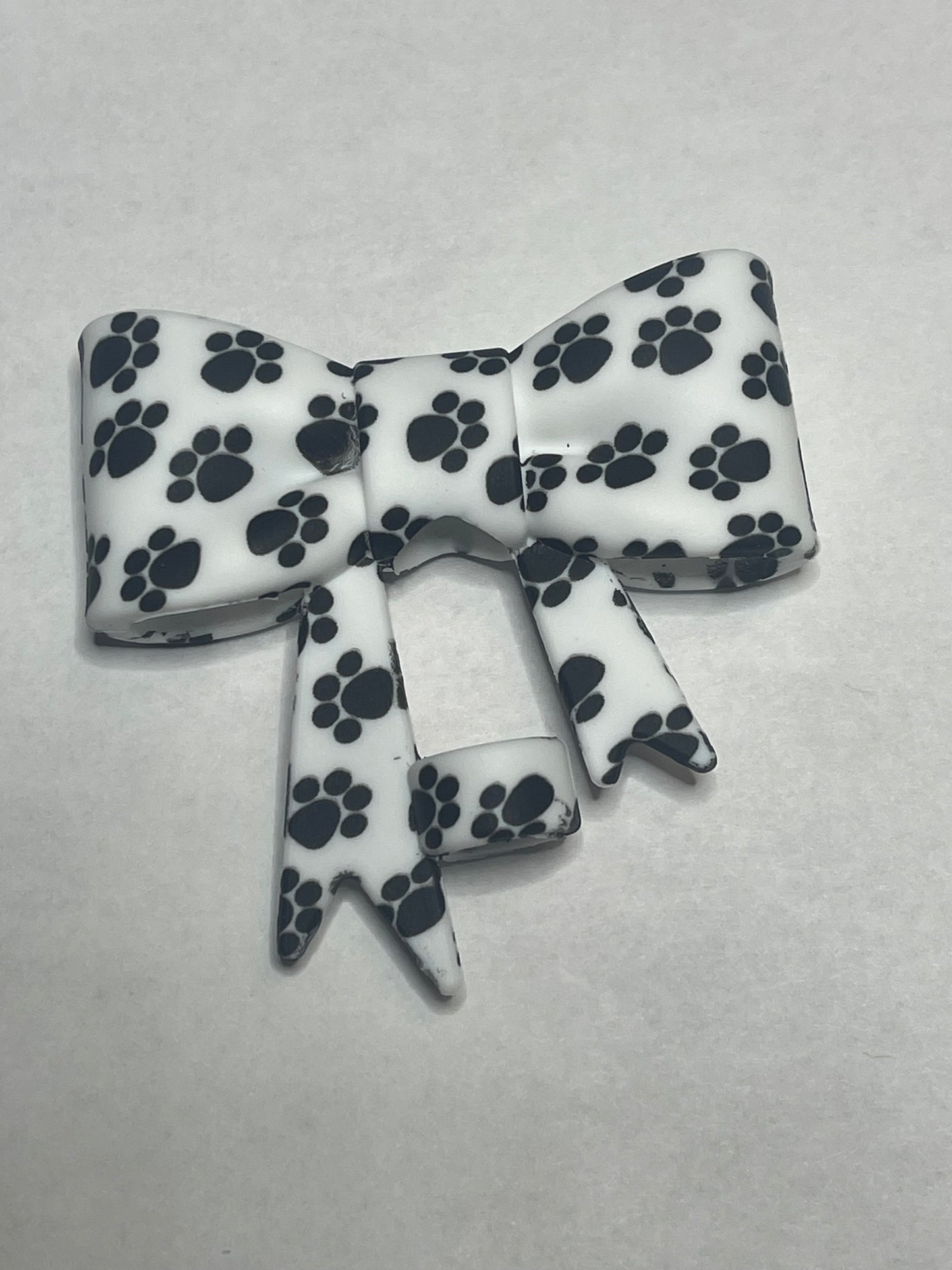 Printed Bow Straw Topper