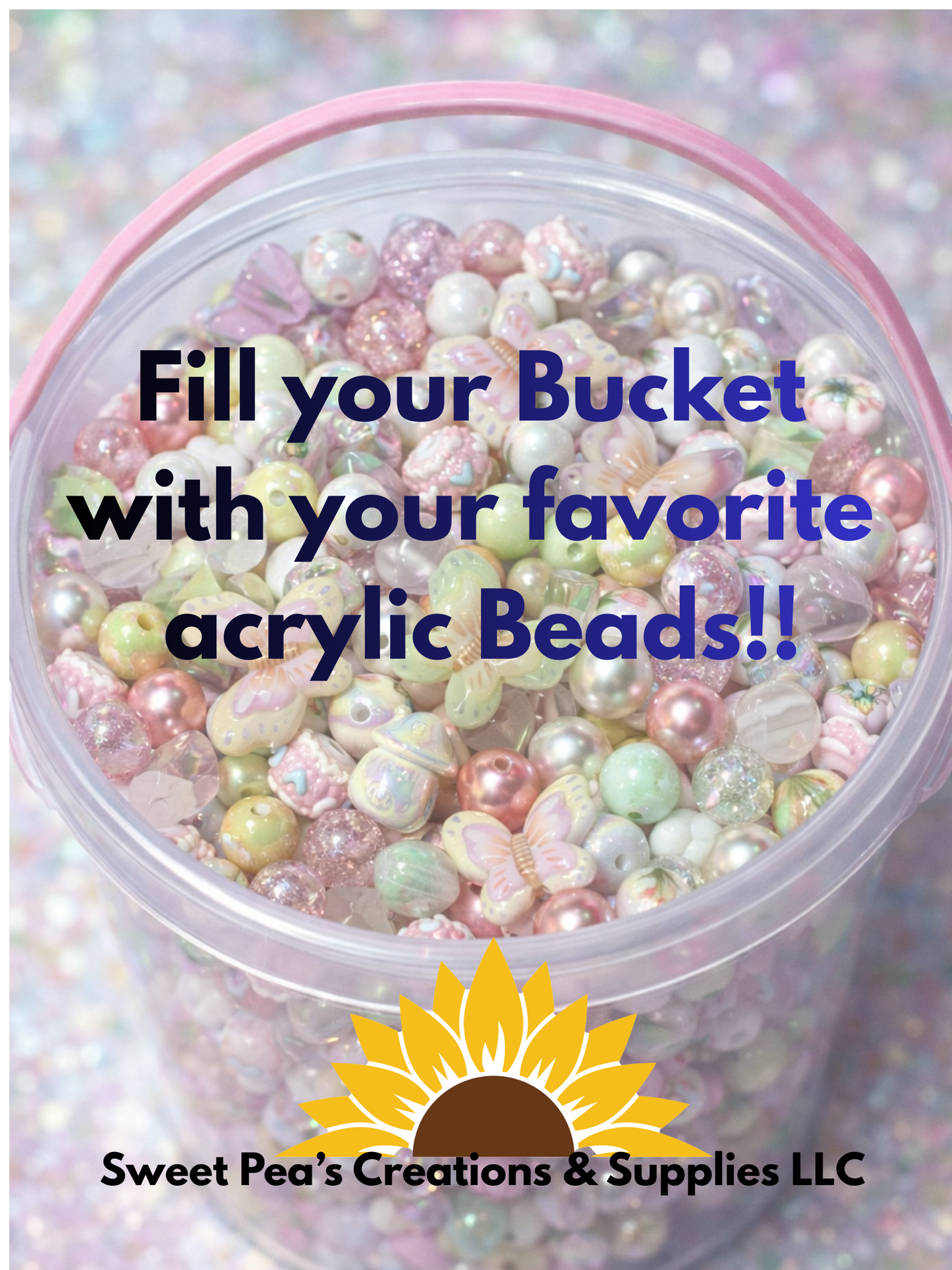 Small Acrylic Bucket (available only when live)