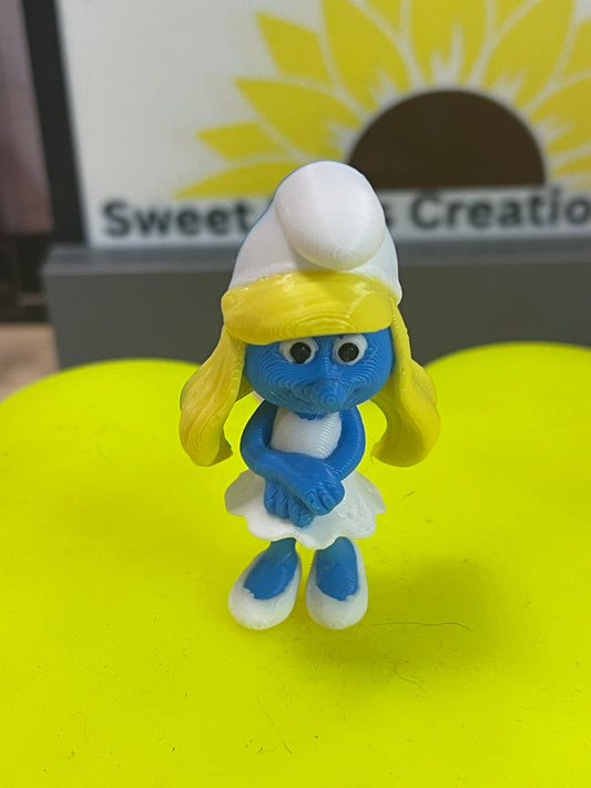 3D Printed Smurfette fidget ￼