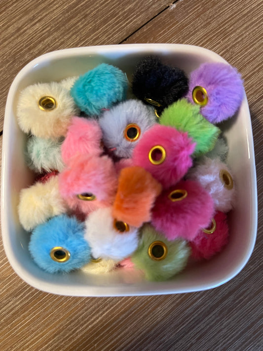 20pcs Fuzzy Bead Spacer for pen-assorted colors
