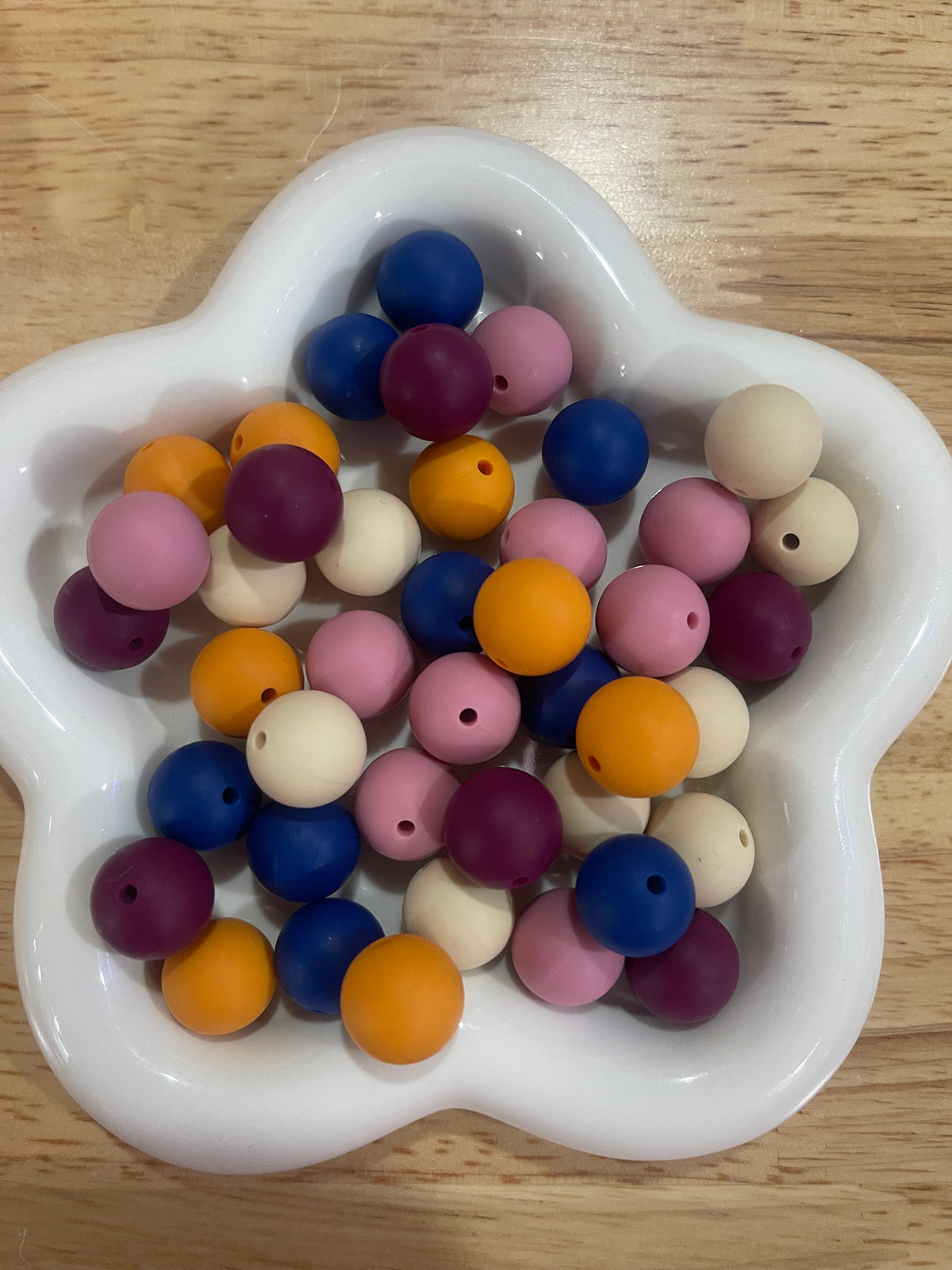 Autumn Skies 15mm Silicone Mix |50pcs