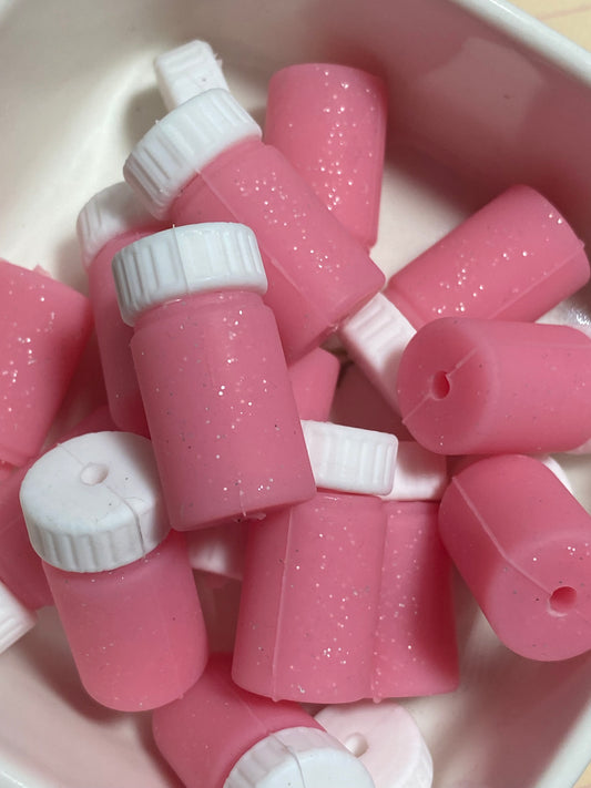 3D Pink Pill Bottle