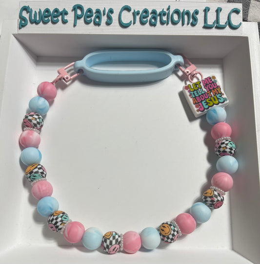 Let Me Tell You About My Jesus Tumbler Strap Handle