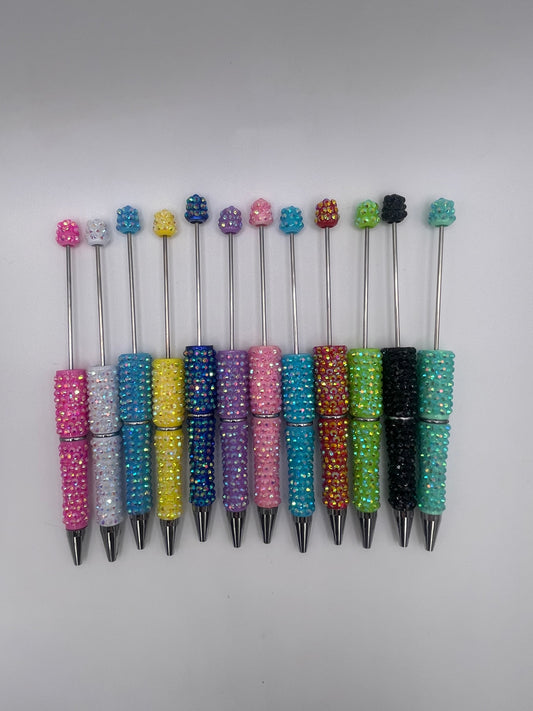 Beadable Small Rhinestone Pens