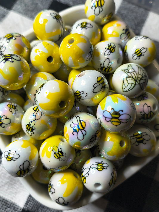 16mm AB Coated Honey Drip Bead