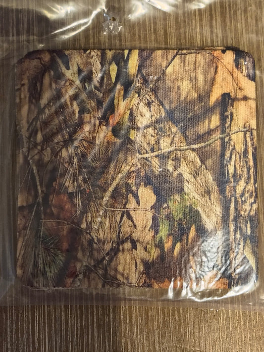 Square Rubber Back Fabric Coaster