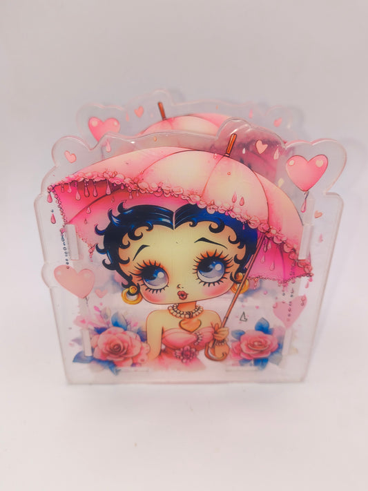 Pink Betty Boop Double Sided Pen Box(161)