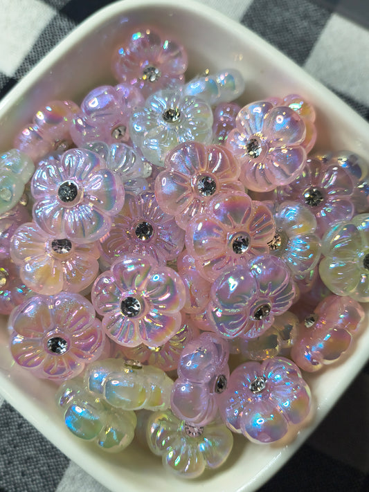 16mm Luminess Flower Beads