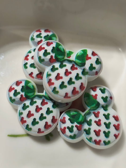 Red and Green Mickey Head
