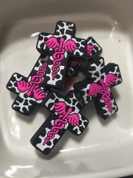 Cow Print Nurse Cross