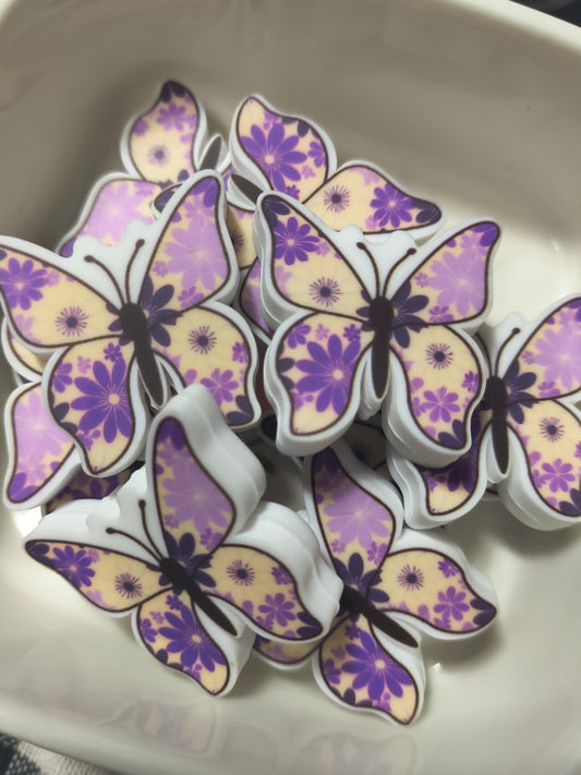Purple Flower Butterfly