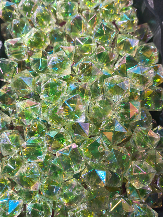 Double Walled Hexagon Beads