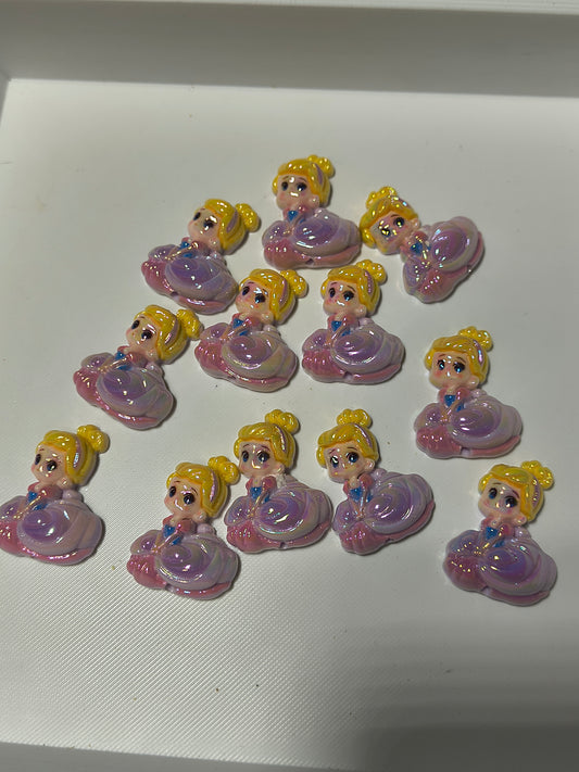Flat Back Acrylic Bead