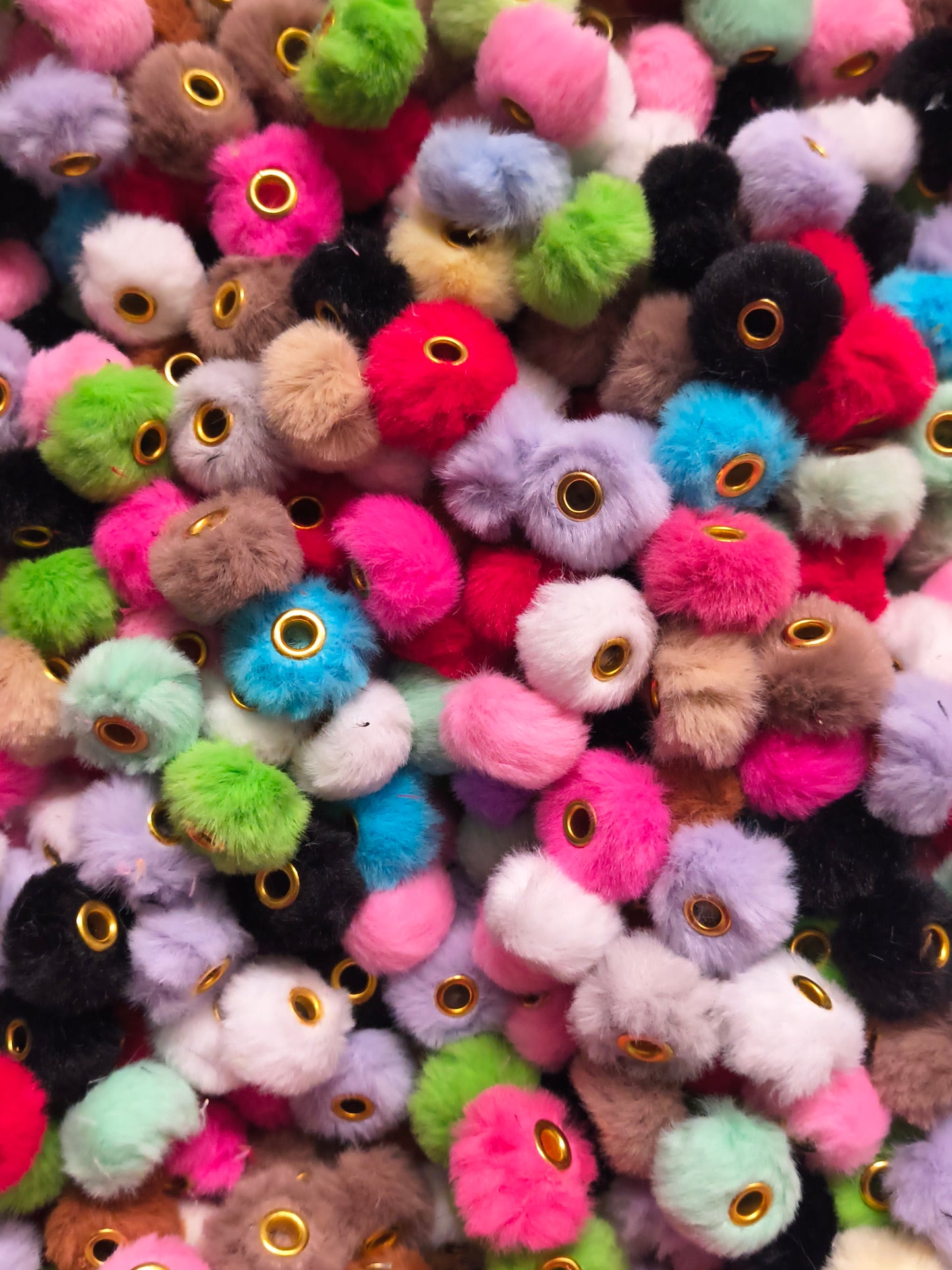 Fuzzy Large Hole Spacer 16mm 20pcs