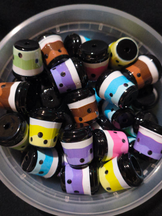 3D Acrylic Coffee Cup Bead