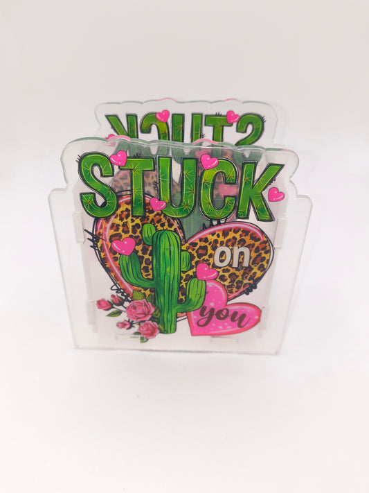 Stuck On You Heart & Cactus Double Sided Pen Box(40)