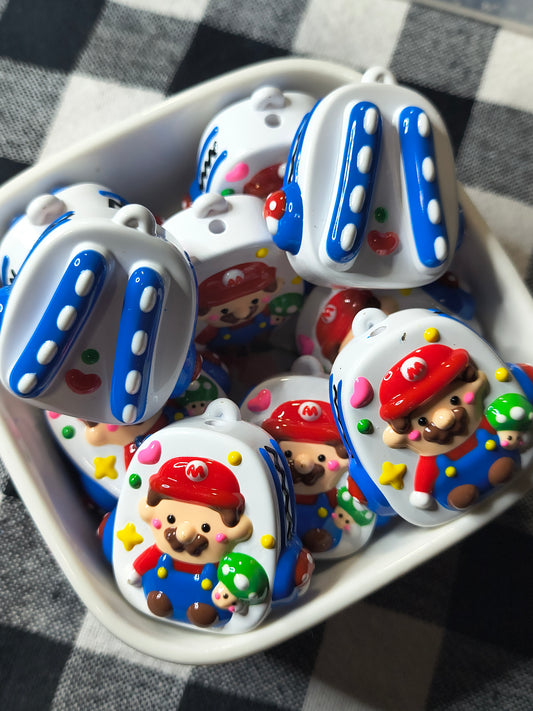 Hand Painted Mario Beads